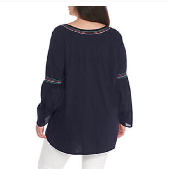Crown & Ivy Plus Size Large Bell Sleeve Top - NWT - Picture 3 of 7